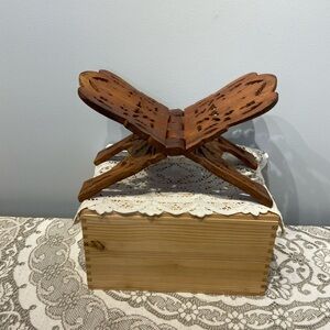 Vintage Made in India Book Stand
